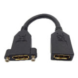 Dp Male to Dp Female Displayport Extension Cable Panel Mount Cable (9.3112)