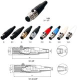 Audio Connector Mini XLR Female for Headphone Cable