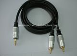 H. Q. RCA Auido Cable, 3.5 Stereo to 2RCA