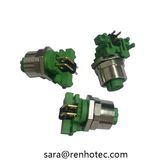 IP67 Waterproof Connector Right Angle M12 4pin D Code PCB Mount Socket