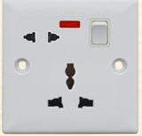 British Standard 5 Pin Switched Socket with Neon