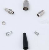 FC Simplex Sm Fiber Optic Connector with Black Boot