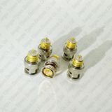 BNC Male Plug Bulkhead Handle Solder Panel Mount Straight Connector