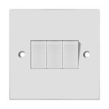 Ee-G943/Ee-G943W 3 Gang 1 Way/2 Way Plate Switch