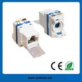 Unshielded CAT6 Keystone Jack, 180 Degrees, New Style