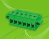 Plugable Terminal Block with Side Lock for Wire Connection