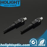 Sc mm Fiber Connector with Black Housing