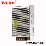 Aluminum Case IP20 75W 48V Switching Power Supply