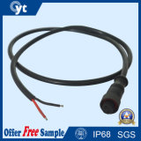 Certified M14 2 Pin Black Cable Male and Female Connector for LED Lighting