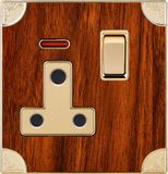 British Standard 15A Round-Pinned Switched Socket with Neon (N6)