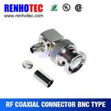 Right Angle Crimp BNC Male Connector for Cable Rg58 Rg59
