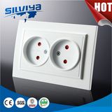 2 Gang Wall Socket with Child Protction/European Standard Ce Certificate