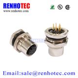 Types of Joints Metal Circular Plug Socket Front Mount M12 Connector