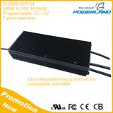 96% High Efficiency 600W 12.5A 36-58.8V LED Driver with 0-10V DMX PWM Dimming