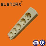 10/16A Europe Style 5 Way Power Extension Board Socket with LED Light (E9005E)
