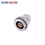 Lemo ODU 2 Pins Fixed Panel Metal Socket