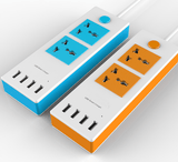 Smart Socket with 2 AC Socket and 4 USB Ports