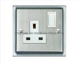 British Standard 1 Gang Switched Socket with Double Pole