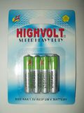AA R6 Super Heavy Duty Battery in Blister Card Pack