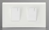 High Quality Two Gang One Way Electric Wall Switch