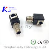 RJ45 Elbow Electrical M12 3, 4, 5, 6, 8, 10 Pin Connector Adapter