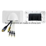 Bullnose Brush Cable Wall Plates