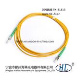 Simplex DIN-DIN APC Fiber Optic Patch Cord Cable for Networks
