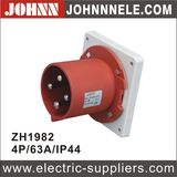 IP44 4p 63A Panel Mounted Industrial Plug