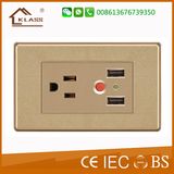 Argentina 3pole Power Socket with Electrical USB Wall Socket