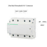 4p 100A Ict Household Modular DIN Rail AC Contactor