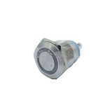 New Design 19mm Micro Travel Ring LED Momentary 4pin Screw Push Button Switch Stainless