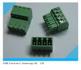 Screw Terminal Block Connector 3.81mm Angle 4 Pin Green Pluggable Type