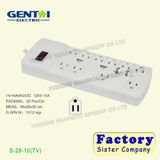 Flame Retardant Multifunctional Universal Surge Protector Power Strip