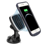 Magnetic Car Mount Charger with Magnetic Wireless Charging Case