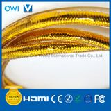 HDMI 19 Pin Plug-Plug Cable for 4K & HDTV All Gold Color