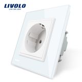 Livolo Certified 16A 250V EU Outlet Schuko Wall Socket (VL-C7C1EU-11)