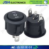 Kcd Momentary 3 Position Rocker Switch Black Dpdt 20 a 250 V