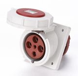 63A 3P+PE IP67 Panel mounted socket(Angle) (MN6442)