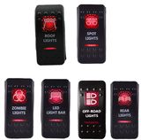 Bar Zombie Red Color Rocker Switch Dual LED Light Car/Boat/Truck Rocker Switch