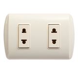 Two Gang 2 Pins Electric Wall Socket