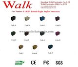 Fakra Female Right Angle, Fakra Female Connector for Rg174, Rg178, Rg316, Rg58 Cable, Antenna Cable Connector, RF Connector