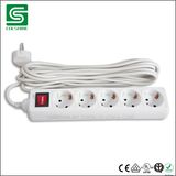 5 Way European PP Power Strip Extension Socket 16A 250V