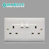 UK 2 Gang Electrical Switch Socket Ce Certificate OEM