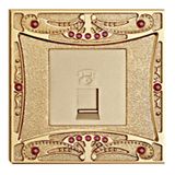 Diamond Brass Villa Tel Socket / Internet Socket / Data Socket