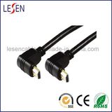 Right Angle HDMI Cable, Supports Resolution up to 1080P