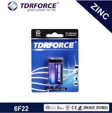 1.5V Heavy Duty Zinc Carbon Battery Made by China (6F22-9V)