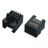 RJ45 1*1 Single Port Without Shield PCB Jack Socket Connector