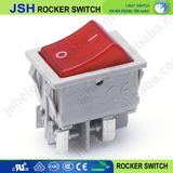 Jsh 220V Grey 4 Pin Dpdt Rocker Switch