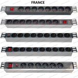 19 Inch France Type Universal Socket Network Cabinet and Rack PDU