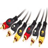 3 RCA Plugs to 3 RCA Plugs Cable